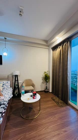 Sitting corner with armchair